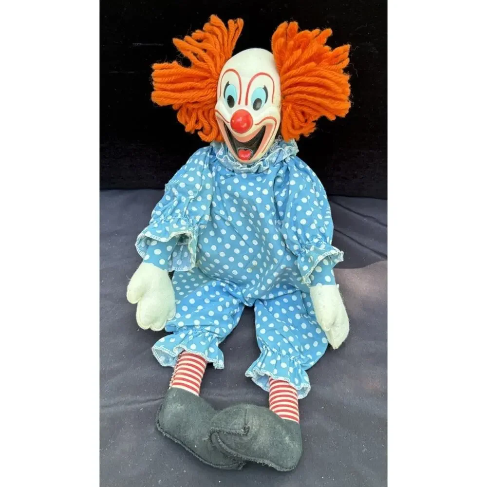 Vintage 1960's Pull Sting Talking Bozo Clown Doll From Mattel Creepy It Clown